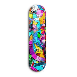 Wallity Pintura Decorativa Graffiti Abstract de Vidrio Templado 20 x 80 cm